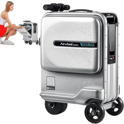 Smart Electric Ride-On Suitcase for Adults with Telescopic Handle, 3-Speed Adjustment, APP Control, and USB Charging Port