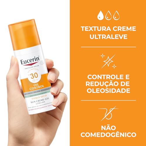 Protetor Solar Facial Eucerin Sun Oil Control FPS30 Creme-Gel 52g