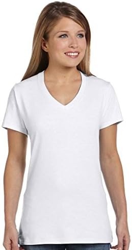 Hanes Women’s Perfect-T Short Sleeve V-Neck T-Shirt