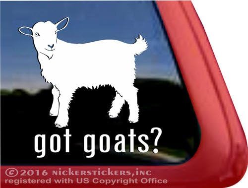 Got Goats? NickerStickers® Pygmy Goat Vinyl Window Decal Sticker