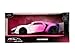 Jada Pink Slips 1:24 W4 W Motors Lykan Hypersport Die-Cast Car w/Base, Toys for Kids and Adults(White/Purple)