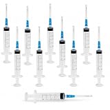 Topolenashop 10 Siringhe Dosatrici da 5 ml con Tappo – Siringhe in Plastica Trasparente Se...