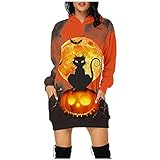 ❥❥ Wenn Sie Fragen oder Bedürfnisse haben, wenden Sie sich bitte direkt an uns . floral rundhals v-ausschnitt langärmeliges langarm kontrastfarbene nähte großes halloween frauen mode spitze kurzarm vintage retro herbst strick tunika knielanges lace up sling temperament party split a-linie sweatshirt winter neuer stil beiläufige