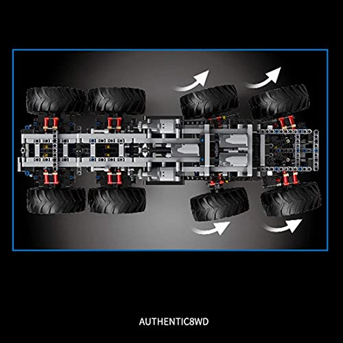 n.g. Wohnkultur Mecotecn Technik Tatra 8x8 Offroader Truck Bausteine Modell mit 24 GHz Fernbedienung und App-Steuerung… – Bild 8