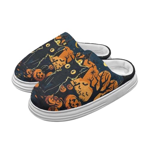 Girls Slip on Footwear Winter House Shoes for Women Full Toe Plush Slippers with Non Slip Thick Soled