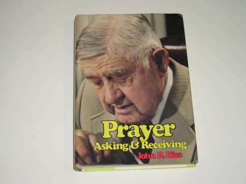 Prayer Asking and Receiving B001L83Y4Y Book Cover