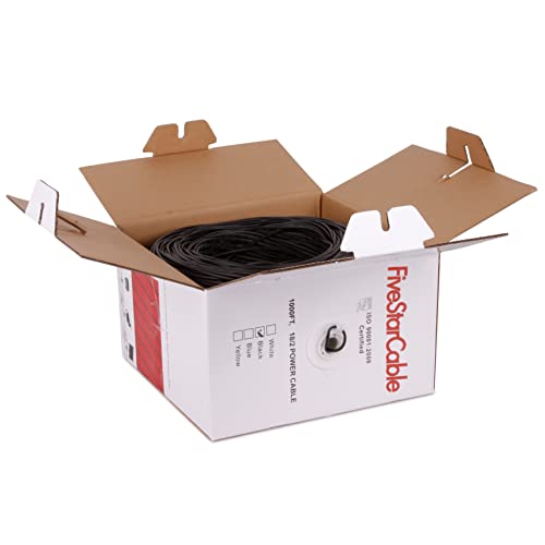 Fivestarcable 18/2 Power Cable 1000 Ft 18-2 Gauge Security/Alarm/Audio/Control Low Voltage Cable Wire 18 Awg #TOP3