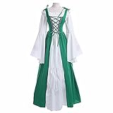 🧚‍♀️ Prince Disfraz bruja mujer Diseño Vintage : Elegante estilo vintage medieval, perfecto para representaciones teatrales, fiestas en festivales, espectáculos de cosplay.Creando una ilusión de curvas impresionantes.vestido medieval mujer gotico.