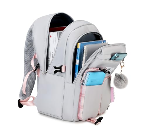 Image of Joymoze Cute Backpack for Girl Teenager Daily Backpack Women Backpack Purse Grey
