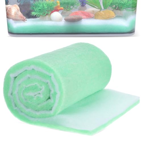 Gatuida Medio Filtrante para Acuarios y Tanques de Tortugas, Almohadilla de Filtro de Algodón 3 Cm de Grosor, 1,2 M X 30 Cm, Filtro Esponja Reutilizable para Peceras y Filtración de Agua