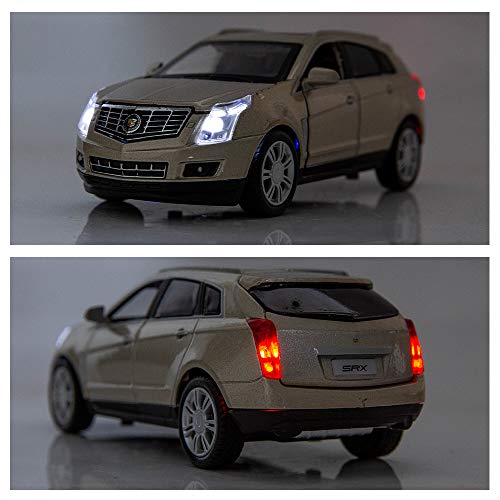 Tgrcm-Cz Diecast Model Suv Cars Toy Cars, Srx 1:32 Scale Alloy Pull Back Toy Car With Sound And Light Toy For Girls And Boys Kids Toys (Champagne) #TOP3
