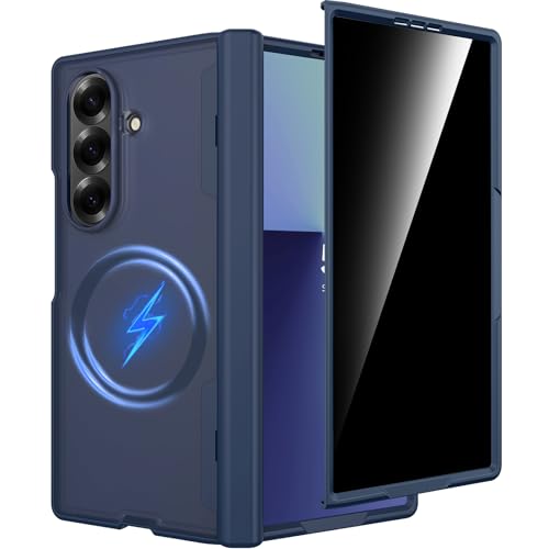 Coque Samsung Galaxy Z Fold7 Miimall bleu mat avec protection écran