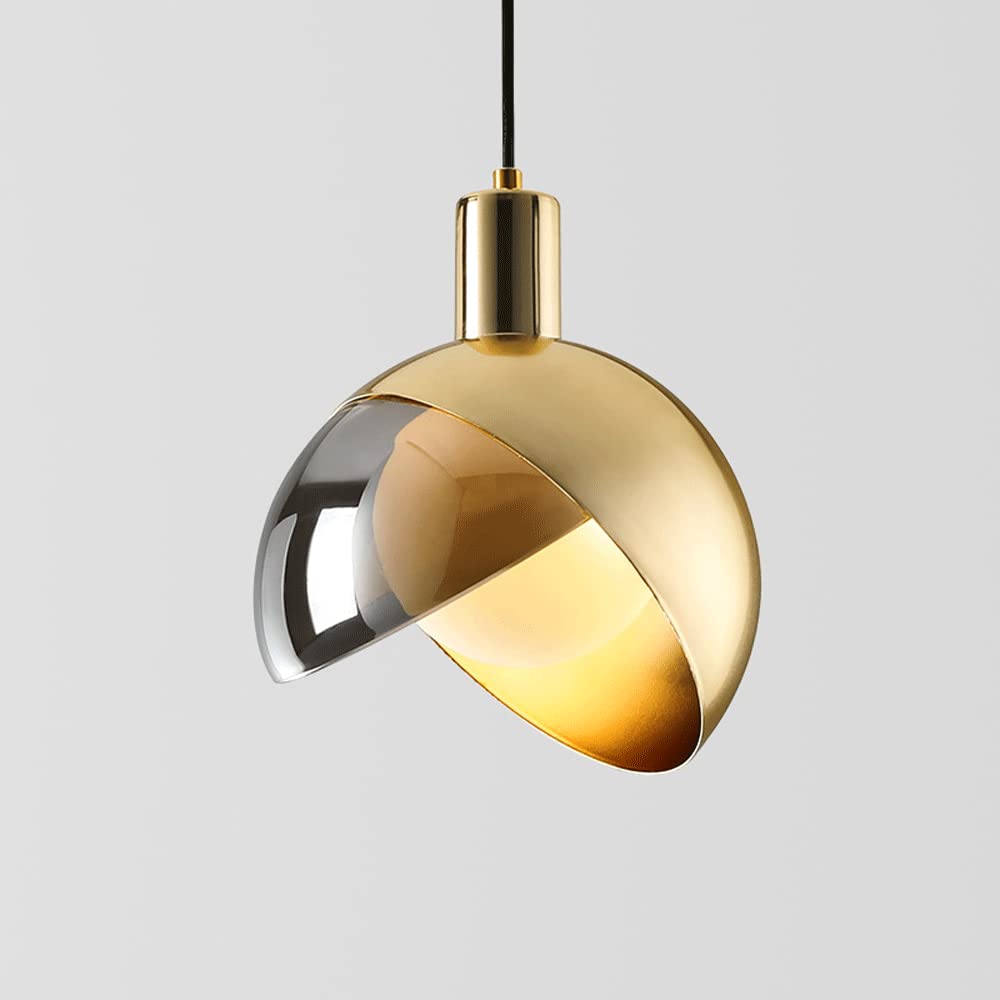 Lámpara de araña dorada ajustable para iluminar con elegancia tu comedor o isla de cocina