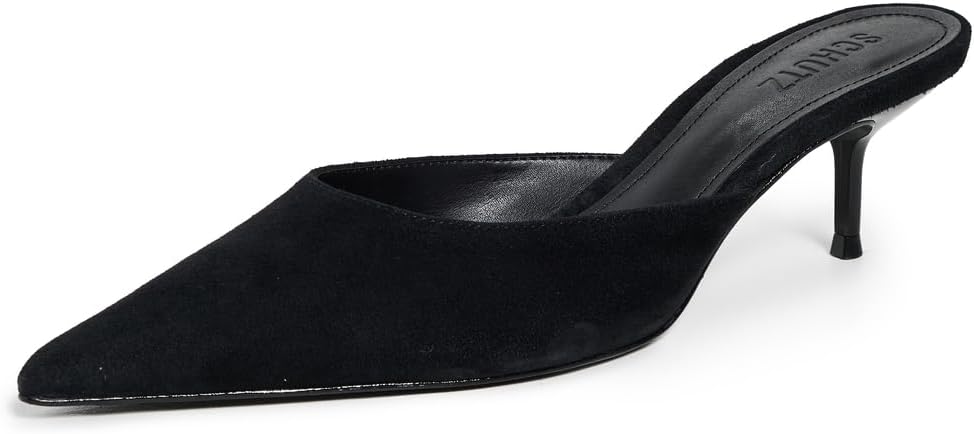 SCHUTZ Women's Julie Kitten Heel Mules
