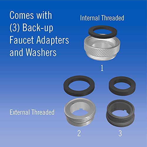 PUR Plus Chrome Tap Water Filter System For Standard Faucets, Certified By NSF International, Water Quality Association To Filter Lead, Reduce 70 Contaminants With Mineral Core™ Filter by PUR - Used condition - Image 9