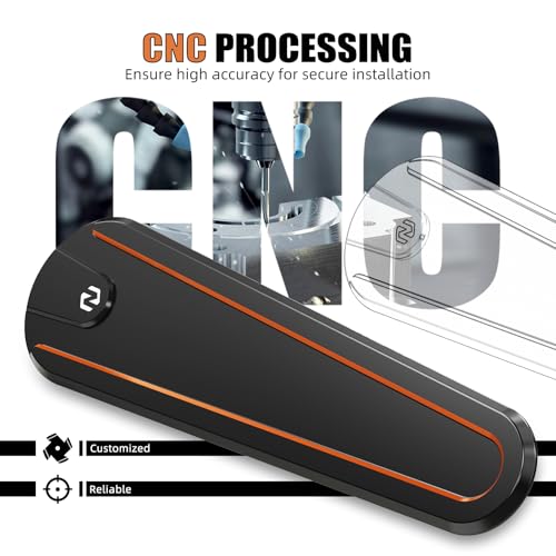 Image of NICECNC Orange Fuel Tank Decorative Plate CNC Laser Cutting Dash Insert Panel Compatible with Harley Street Glide FLHX 2017-2023, Street Glide Special FLHXS 2017-2020, Replacement for 14100855