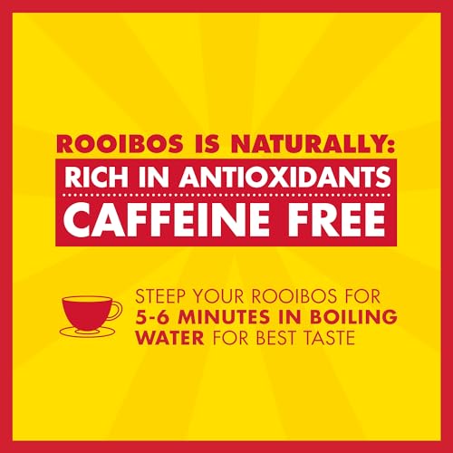 BOS Rooibos Tea Bags | 40 Bags | Organic, Caffeine Free, Naturally Sweet, Antioxidant-Rich, Herbal, Red Rooibos Tea | From South Africa