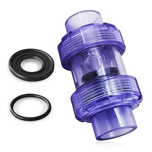 Clear UPVC Check Valve, 1inch Slip Swing Full Port...