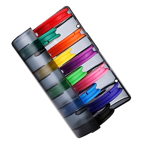 SUPVOX Fishing Line Organizer Box Durable Fishing Reel Storage Holder for Easy Access Protection Includes Spools for Tangle Storage Random Color