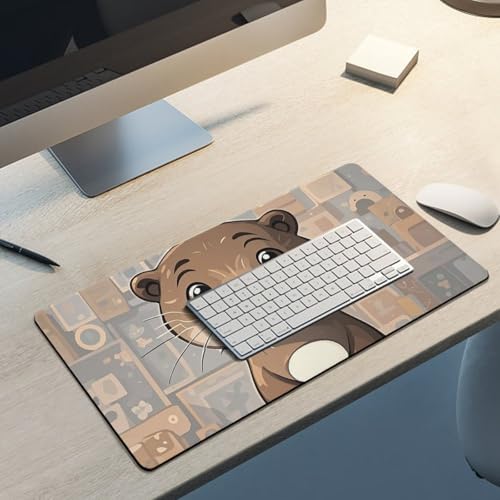 Mouse Pad Cartoon Cute Otter Grande 60 x 30 cm Antideslizante miniatura 5