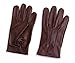 Genuine Sheepskin Leather Gloves for Men - Brown Unlined Men's Leather Gloves – Dress Driving Gloves for Car Driving, Bike Riding (Large Size)