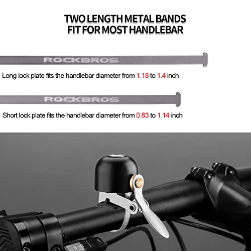 image for Rock BROS Bike Bell Classic Bicycle Bell for Bike Ring Bell with Loud 