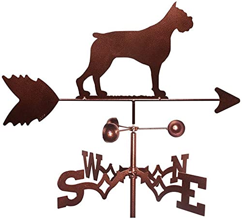 chaozhi Traditionelle Hund Windfahne Gartendekoration, Retro Wetterfahne Garten Patio Yard Ornament Dekoration Metall Eisen Cover