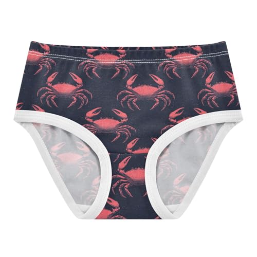Girls Underwear Soft Cotton Crab Kids Panties in Sizes 2/3t, 4t, 5t, 6 and 8