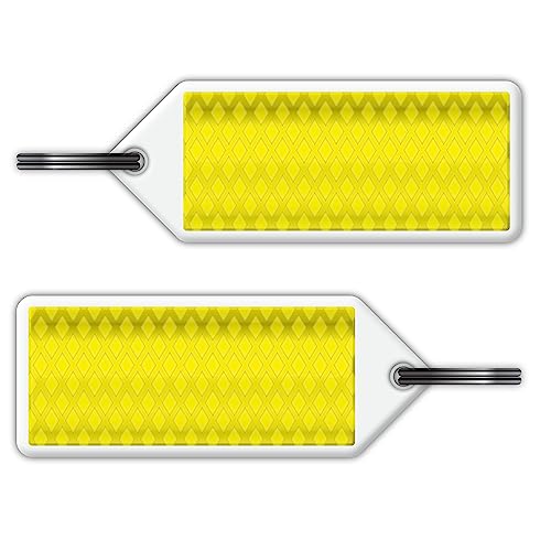 Hi Vis Keyring - High Visibility Reflective Safety Key Ring Bivvy Kit Marker - Yellow