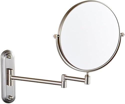 SXFSDOU Shaving and Makeup Mirror with Rotating Folding Design Two-Way Magnifier