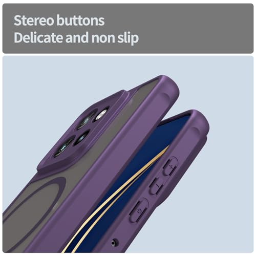 Image of Compatible with Motorola ThinkPhone 25 Case Cover,Compatible with MagSafe,Anti-Fall,Compatible with Motorola Edge 60 Neo XT2509-1 Cell Protective Phone Case Purple