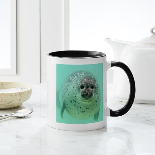 Taza de cerámica 11 oz CafePress Seal 001 miniatura 6