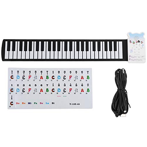 Instrument à clavier professionnel Portable Hand Roll Piano pratique pour les enfants pour les joueurs de piano - Les Beatles, Paul McCartney, John Lennon, RIngo Starr, George Harrison Instrument à clavier professionnel Portable Hand Roll Piano pratique pour les enfants pour les joueurs de piano – Image 5