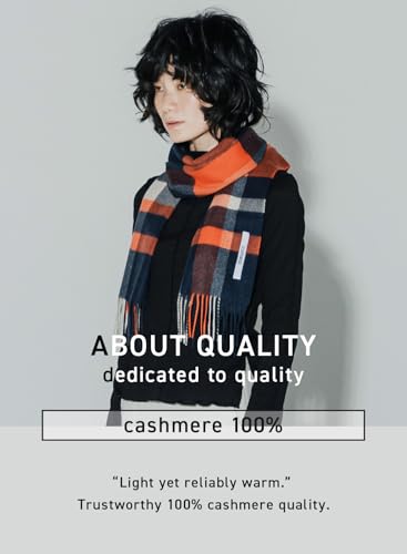 22 colors 100% cashmere checked plaid scarf ladies large thick C-B0011B4