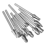 Beaupretty 10 Stück Teiliges Hartmetall fräser set für Metallbearbeitung Langlebige Drehfräser mit Gehärteter Schneide Vielseitig für Gravur Fräsen und Schleifen Geeignet für Anfänger und