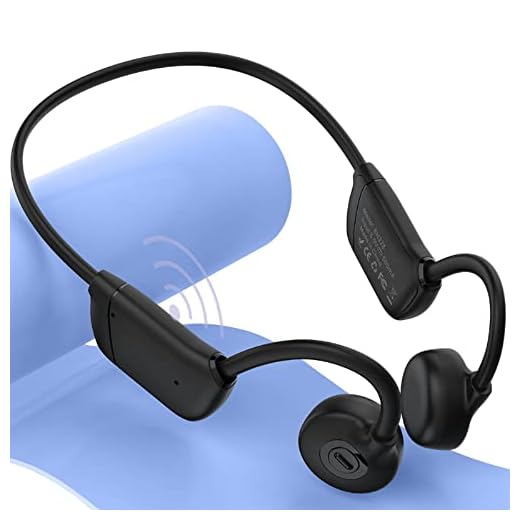 Haourlife Bone Conduction Headphones Bluetooth 5.3 Wireless Open Ear Headphones with 32G Memory Mp3 Player Earphones Built-in Mic Sweat Resistant Headset for Workout Sport Running Cycling