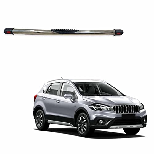 Image of Stainless Steel High Gloss Safety Rear Bumper Protector for Maruti Suzuki S-Cross