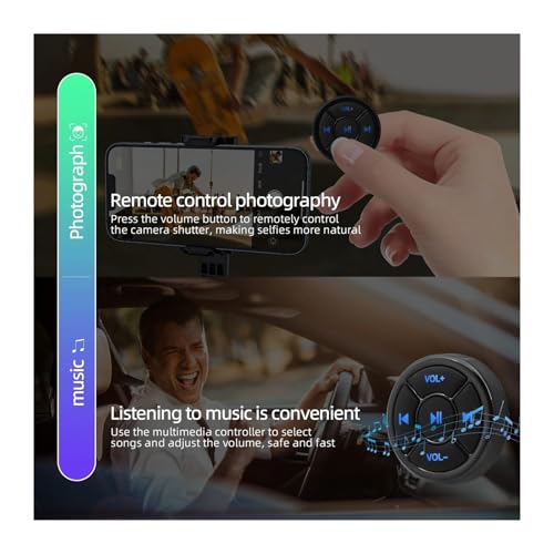 Bouton commande universel volant pour régler musique sans danger iOS - 2