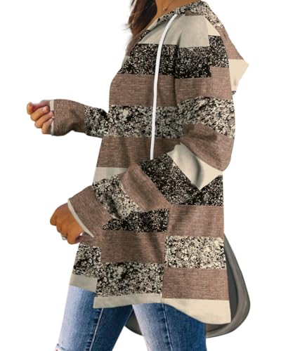 Image of Bofell Womens Fashion Tops Hoodies for Women Pullover Oversized Sweatshirts Long SLeeve Shirts Loose Fit