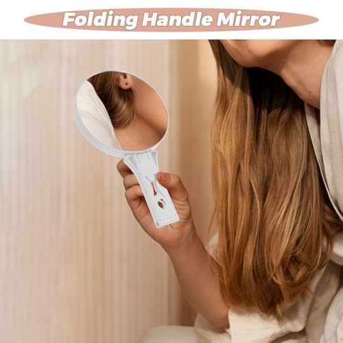 Miroir de maquillage rectoverso réglable pour épilation des sourcils - 8