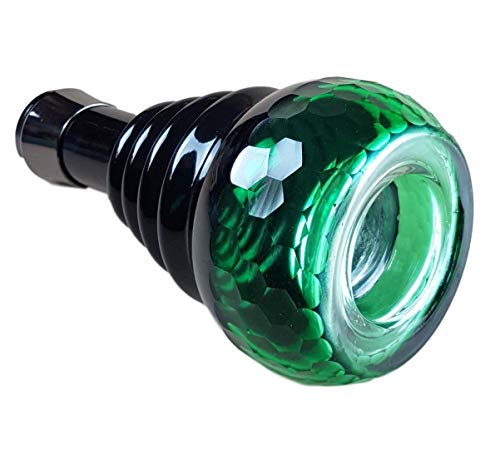Ersatzglas für Shisha | Bowl Steckverbindung | Farbe Grün| Ersatzbowl für Wasserpfeife | Höhe - 30cm | Shisha Vase mit… – Bild 3