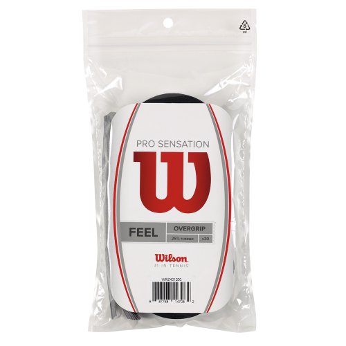 Wilson Pro Sensation Overgrip (pacote com 30), preto