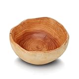 Produit Naturel et Unique: Chaque bol en bois est sculpté à la main dans une racine de bois naturelle, faisant de chaque pièce un exemplaire unique. La forme irrégulière, les veinures du bois naturel et ses marques authentiques soulignent son caractère rustique, parfait comme coupe de décoration