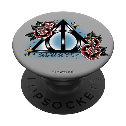 Harry Potter Deathly Hallows Floral Portrait PopSockets Grip