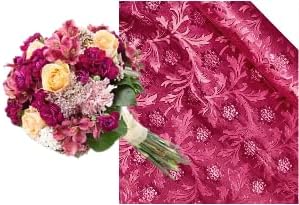 Miniatura 2 de Lámina impermeable de floristería en relieve de 20 pulgadas x 30 pies, 10 yardas) 1 rollo a elegir color (blanco)