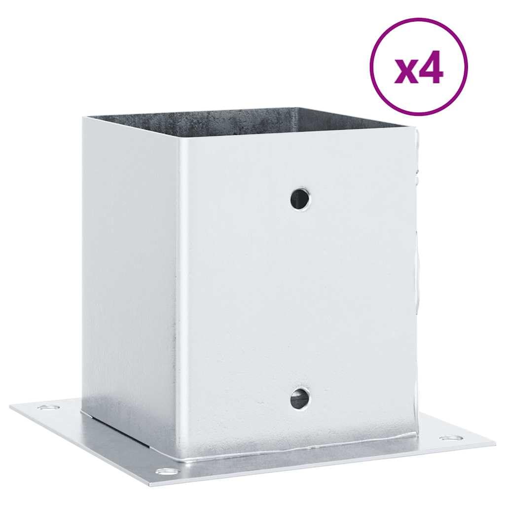 Wspornik słupkowy 4 szt. 101 x 101 mm stal cynkowana ogniowo
