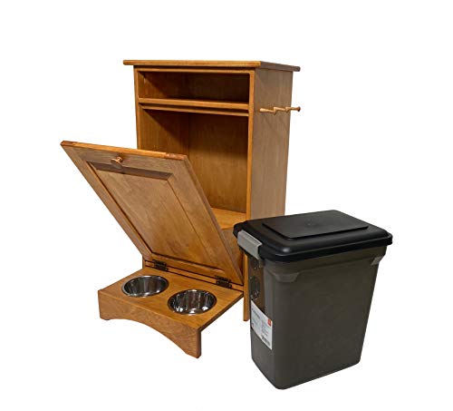 JMX Brands Inc Solid Pine Pet Feeder Station (Autumn Wheat)