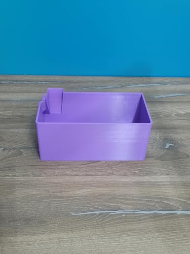 SEYLAB | Waste Bin for Overlocker, Compatible BROTHER M343D/1034DX/1334DS, 3D Printed in France Overlock Tray (Purple)