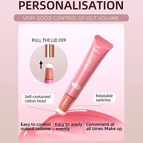 Swetiyou Blush Beauty Wand, Liquid Blush Makeup Wand With Cushion Applicator For Natural-Looking, Dewy Finish, Liquid Blush For Long-Wearing, Lightweight Blendable Blush Rouge Stick(Color:orange Pink) #TOP5
