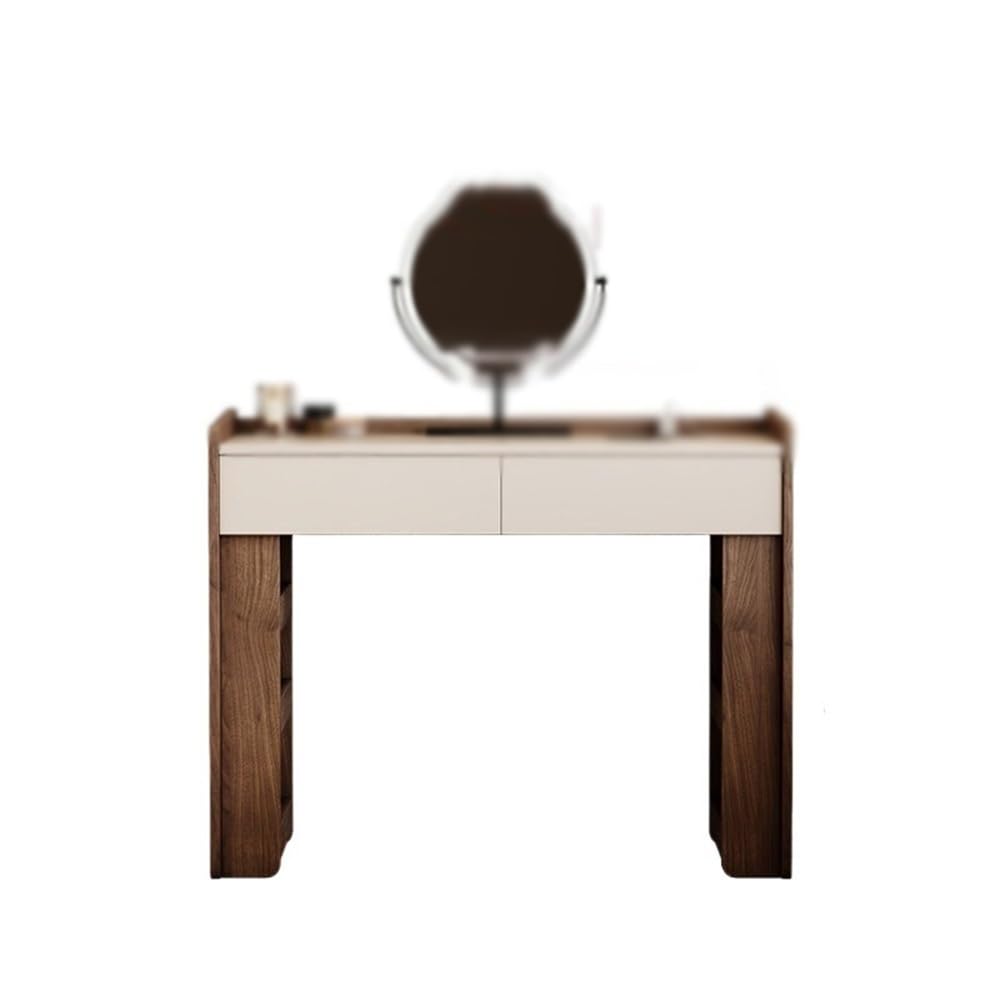 Nowoczesny stół do makijażu – elegancka mała szafka z litego drewna do sypialni stylowa toaletka z miejscem do przechowywania współczesny design dla kobiecych akcesoriów kosmetycznych